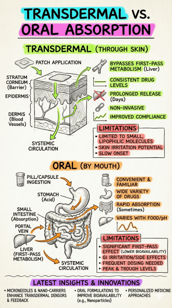 Comparison of ingredient absorption rates: Weight loss patches vs oral supplements by Dr. Anya Sharma